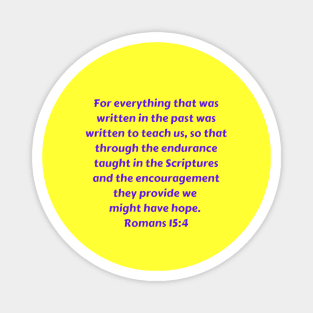 Bible Verse Romans 15:4 Magnet